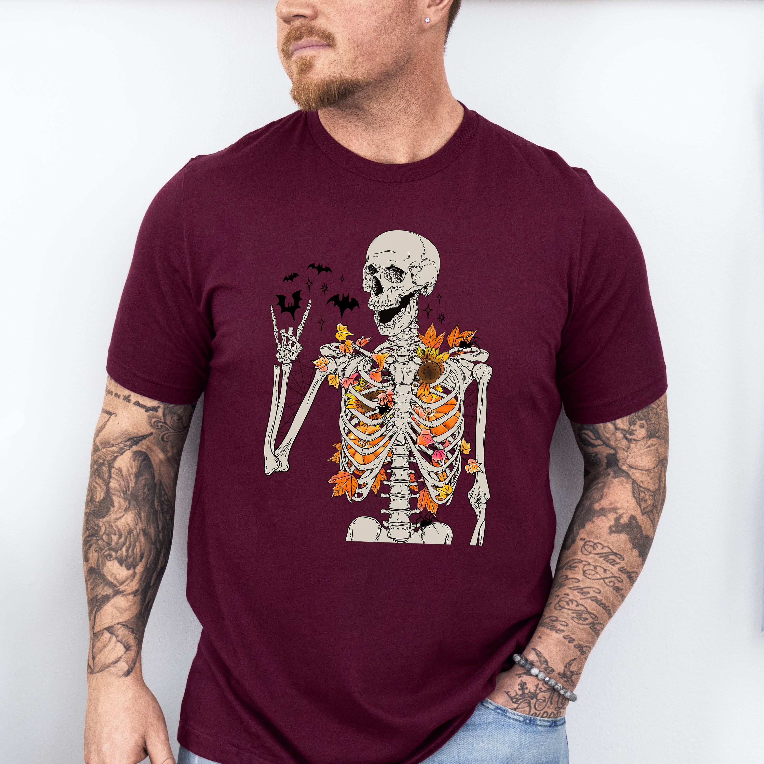 Skeleton Halloween Design - Halloween Unisex Crewneck T-Shirt Sweatshirt Hoodie