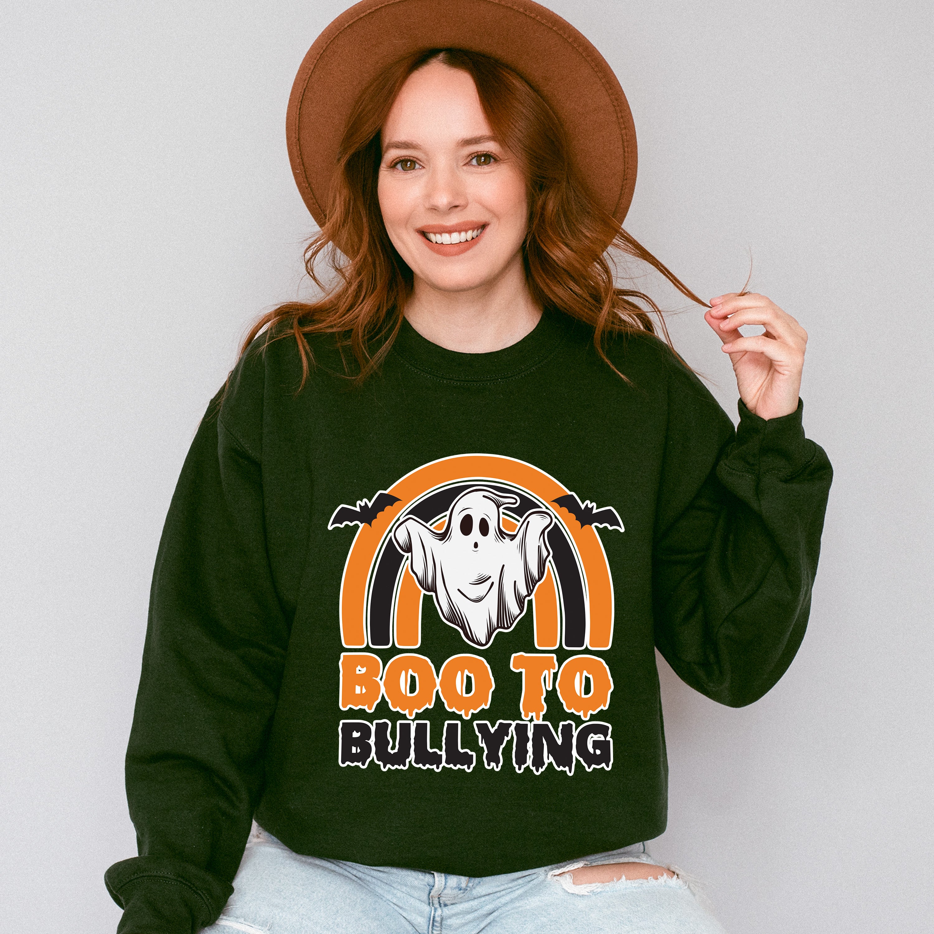 Boo To Bullying - Anti Bullying Unisex Crewneck T-Shirt Sweatshirt Hoodie