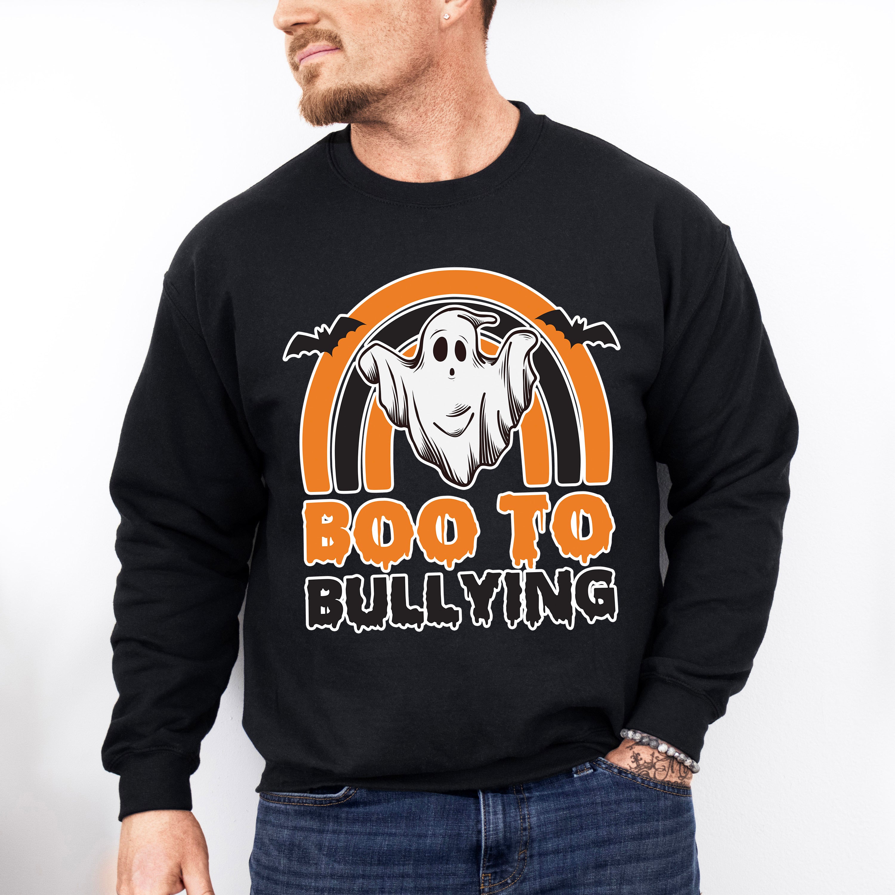 Boo To Bullying - Anti Bullying Unisex Crewneck T-Shirt Sweatshirt Hoodie