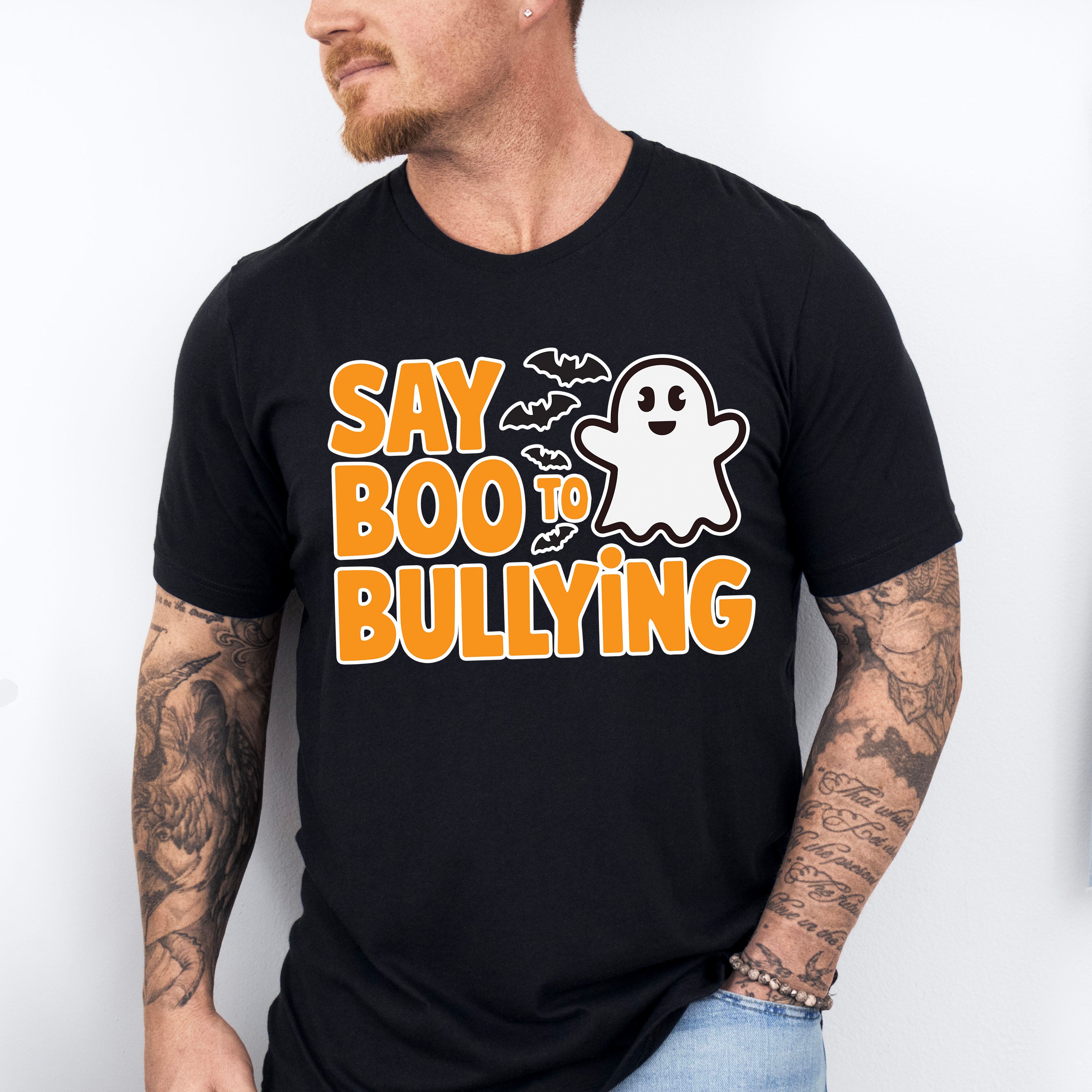 Say Boo To Bullying - Anti Bullying Unisex Crewneck T-Shirt Sweatshirt Hoodie