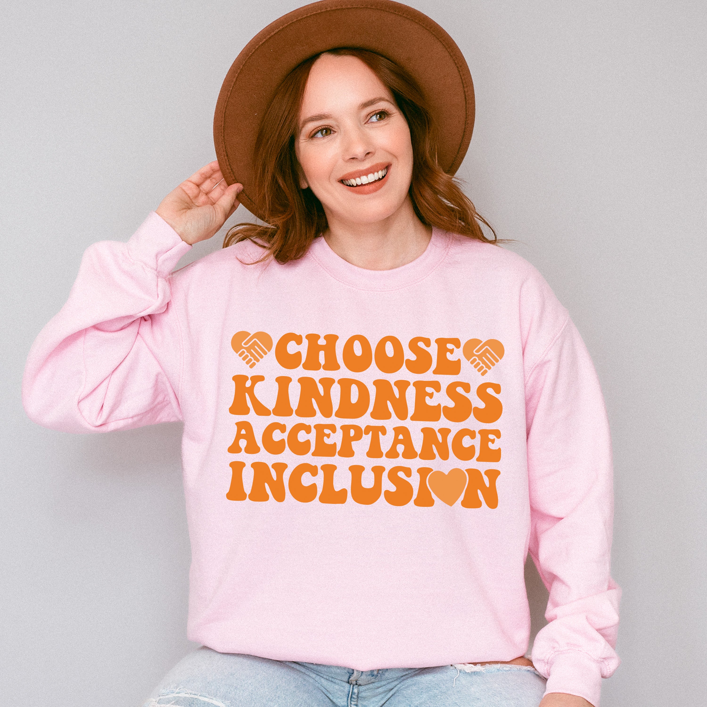 Choose Kindness Acceptance Inclusion - Anti Bullying Unisex Crewneck T-Shirt Sweatshirt Hoodie