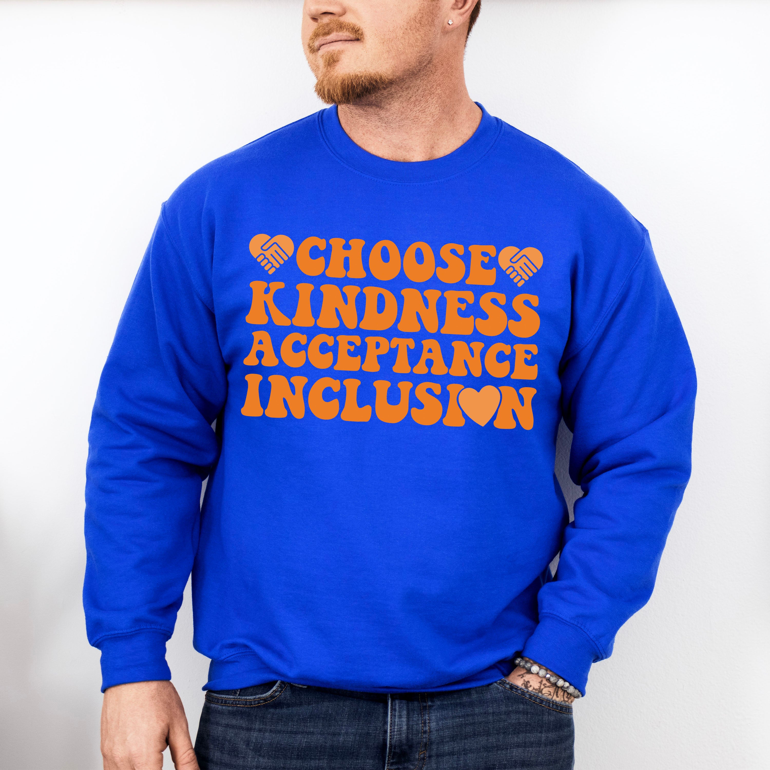 Choose Kindness Acceptance Inclusion - Anti Bullying Unisex Crewneck T-Shirt Sweatshirt Hoodie