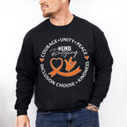 End Bullying Heart Design - Anti Bullying Unisex Crewneck T-Shirt Sweatshirt Hoodie