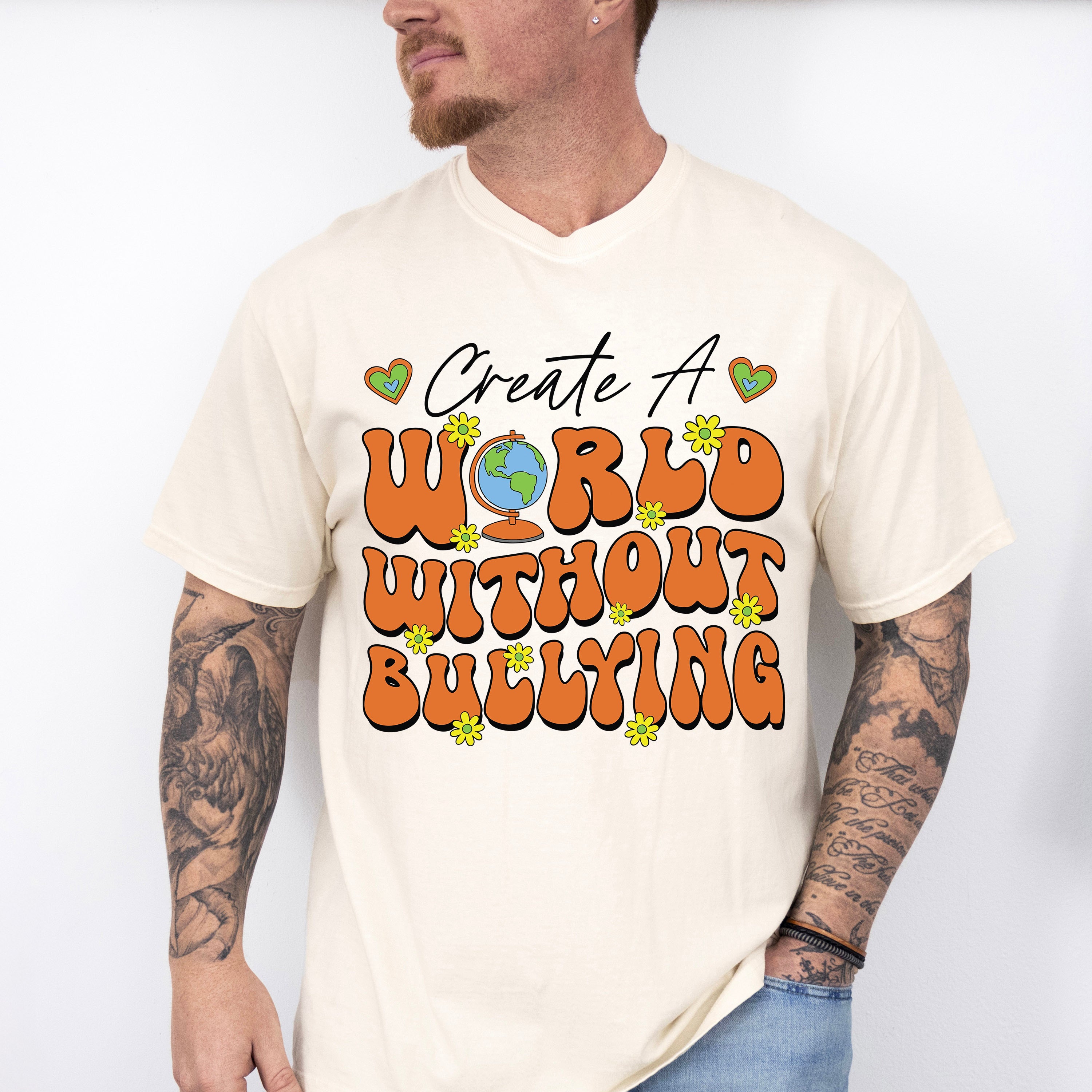 Create A World Without Bullying - Anti Bullying Unisex Crewneck T-Shirt Sweatshirt Hoodie