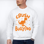 Crush Bullying Dinosaur Design - Anti Bullying Unisex Crewneck T-Shirt Sweatshirt Hoodie