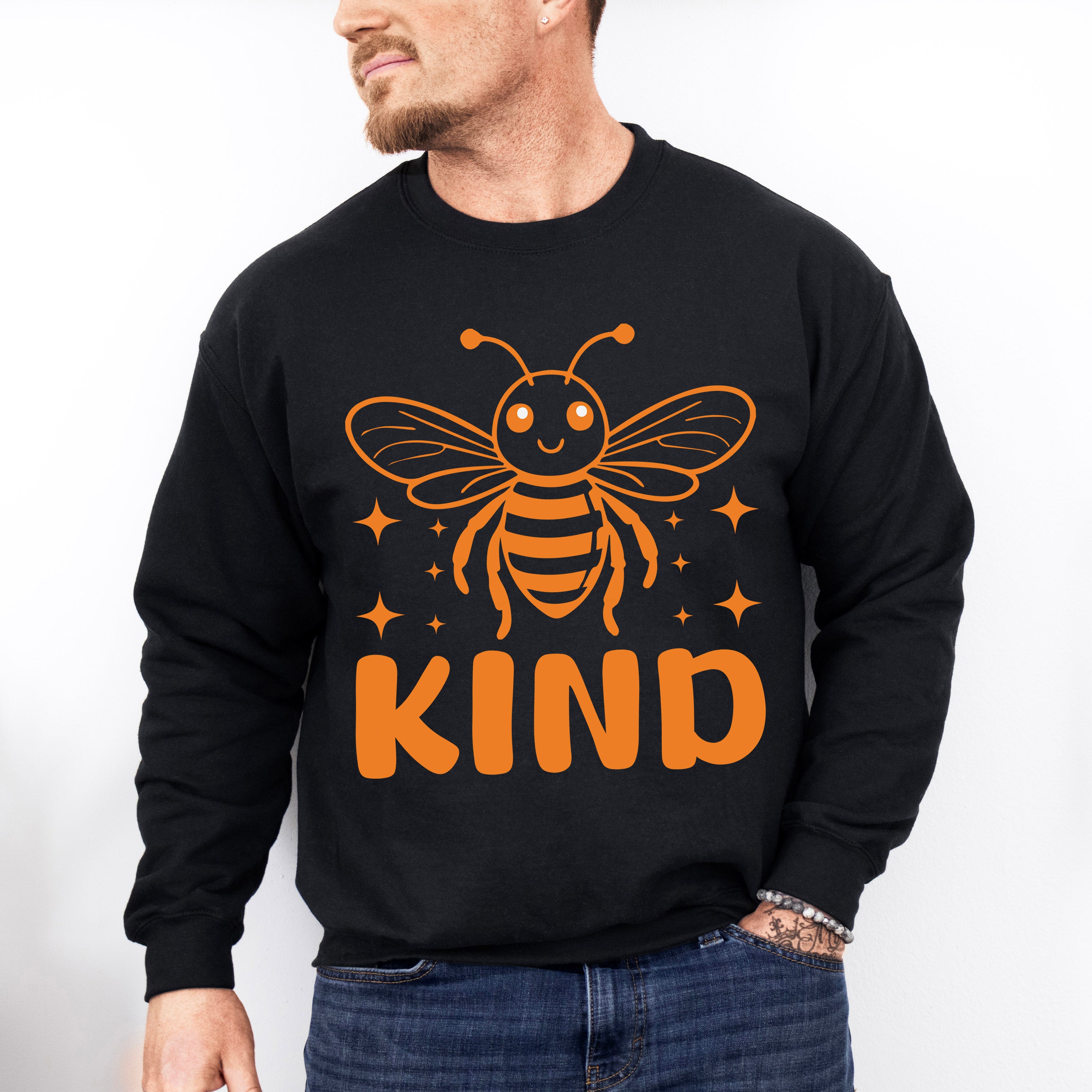 Kind Bee Design - Anti Bullying Unisex Crewneck T-Shirt Sweatshirt Hoodie