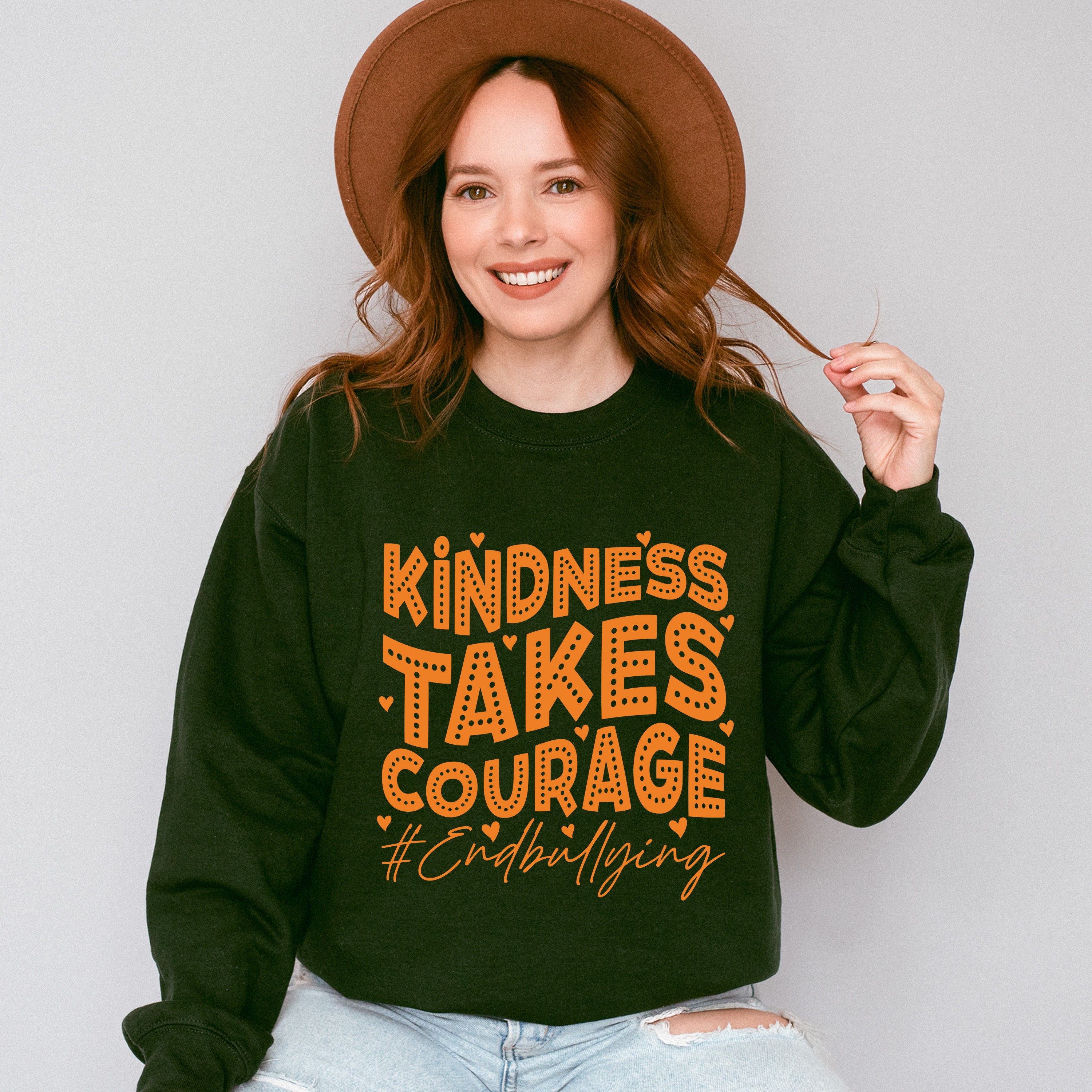 Kindness Takes Courage - Anti Bullying Unisex Crewneck T-Shirt Sweatshirt Hoodie