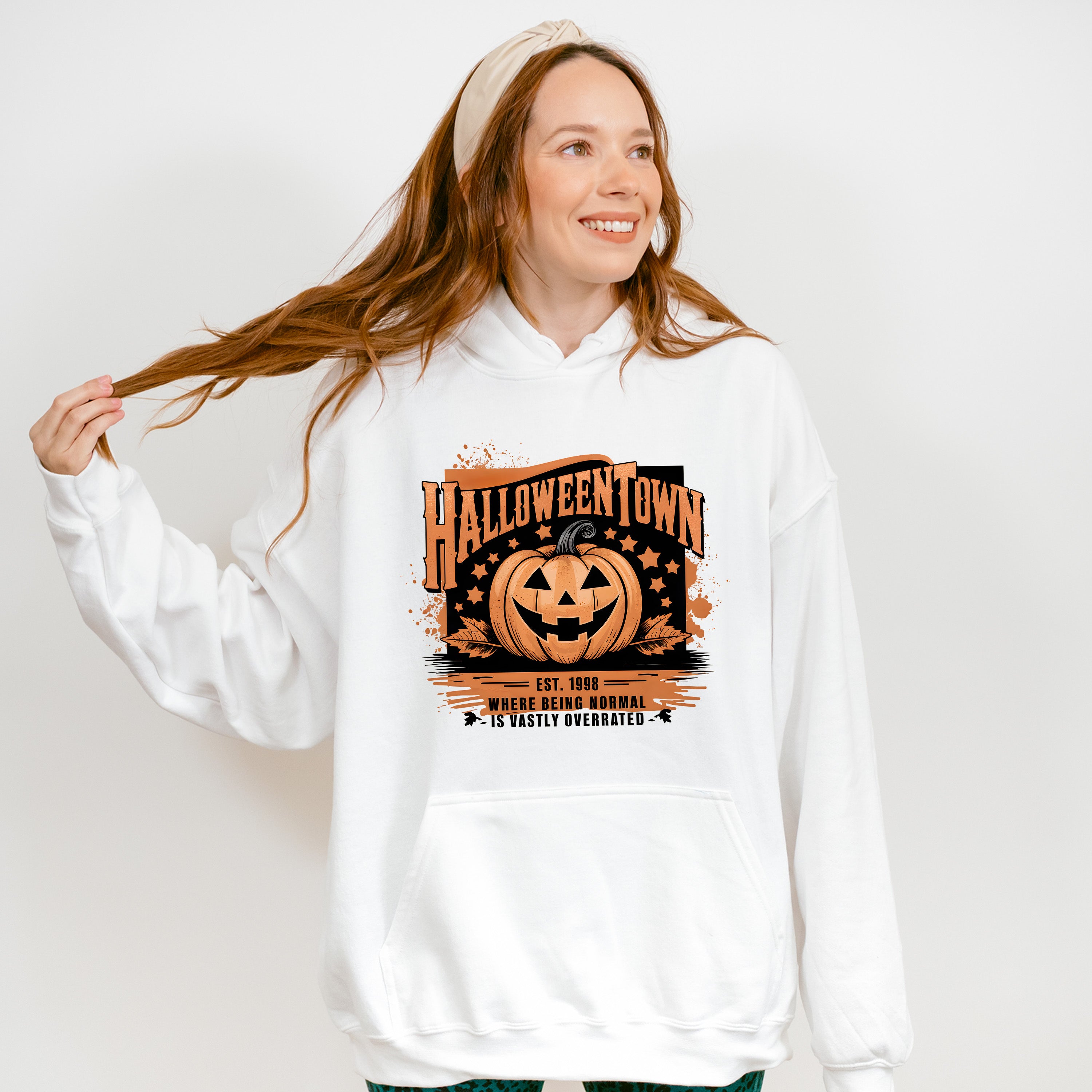 Retro Halloweentown - Halloween Unisex Crewneck T-Shirt Sweatshirt Hoodie