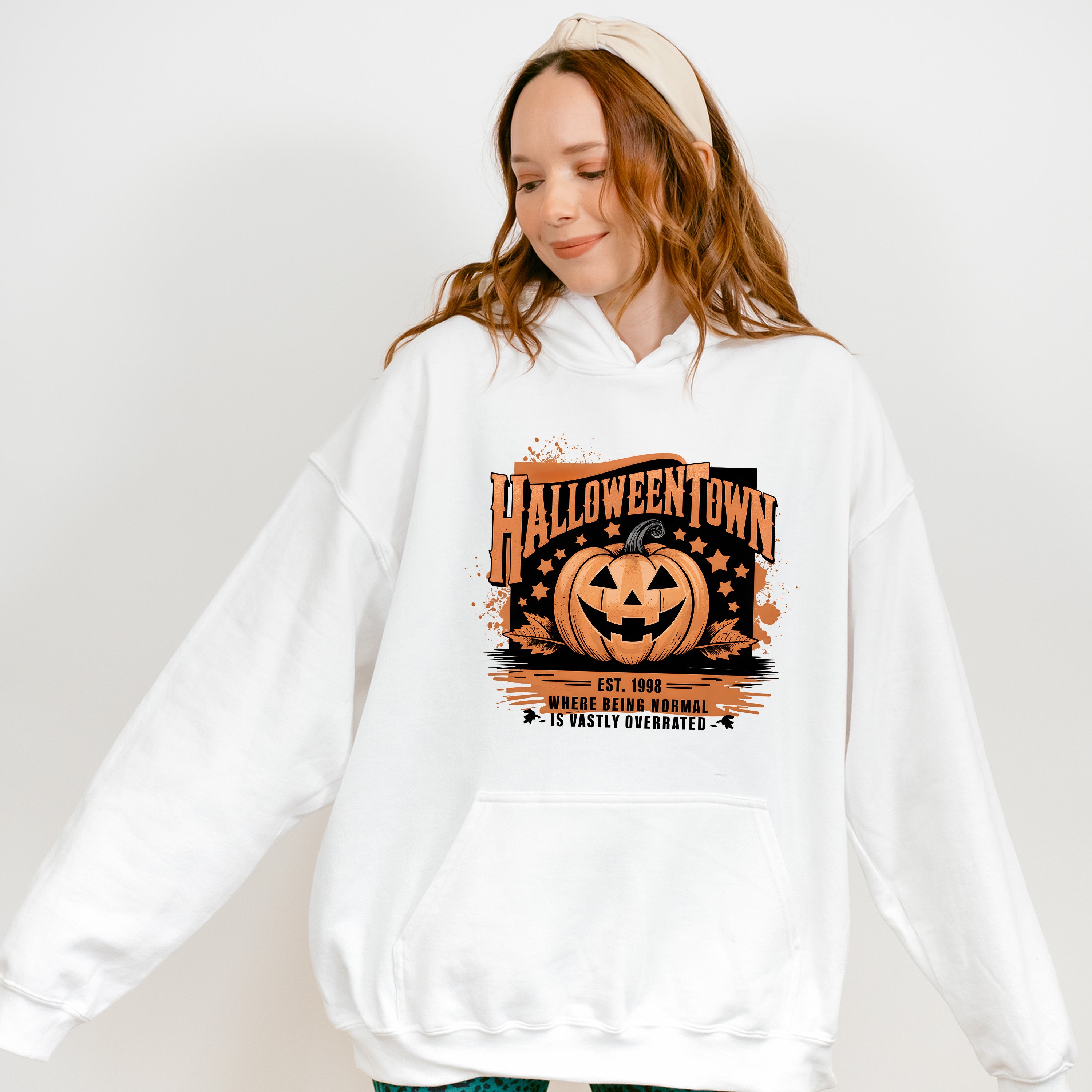 Retro Halloweentown - Halloween Unisex Crewneck T-Shirt Sweatshirt Hoodie