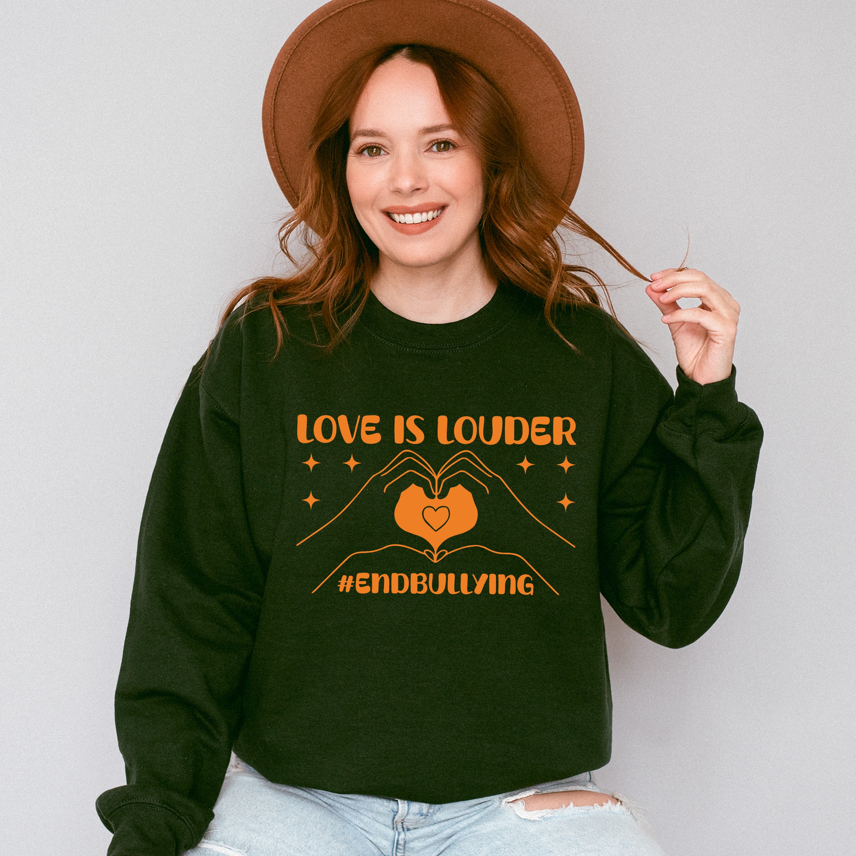 Love Is Louder End Bullying - Anti Bullying Unisex Crewneck T-Shirt Sweatshirt Hoodie