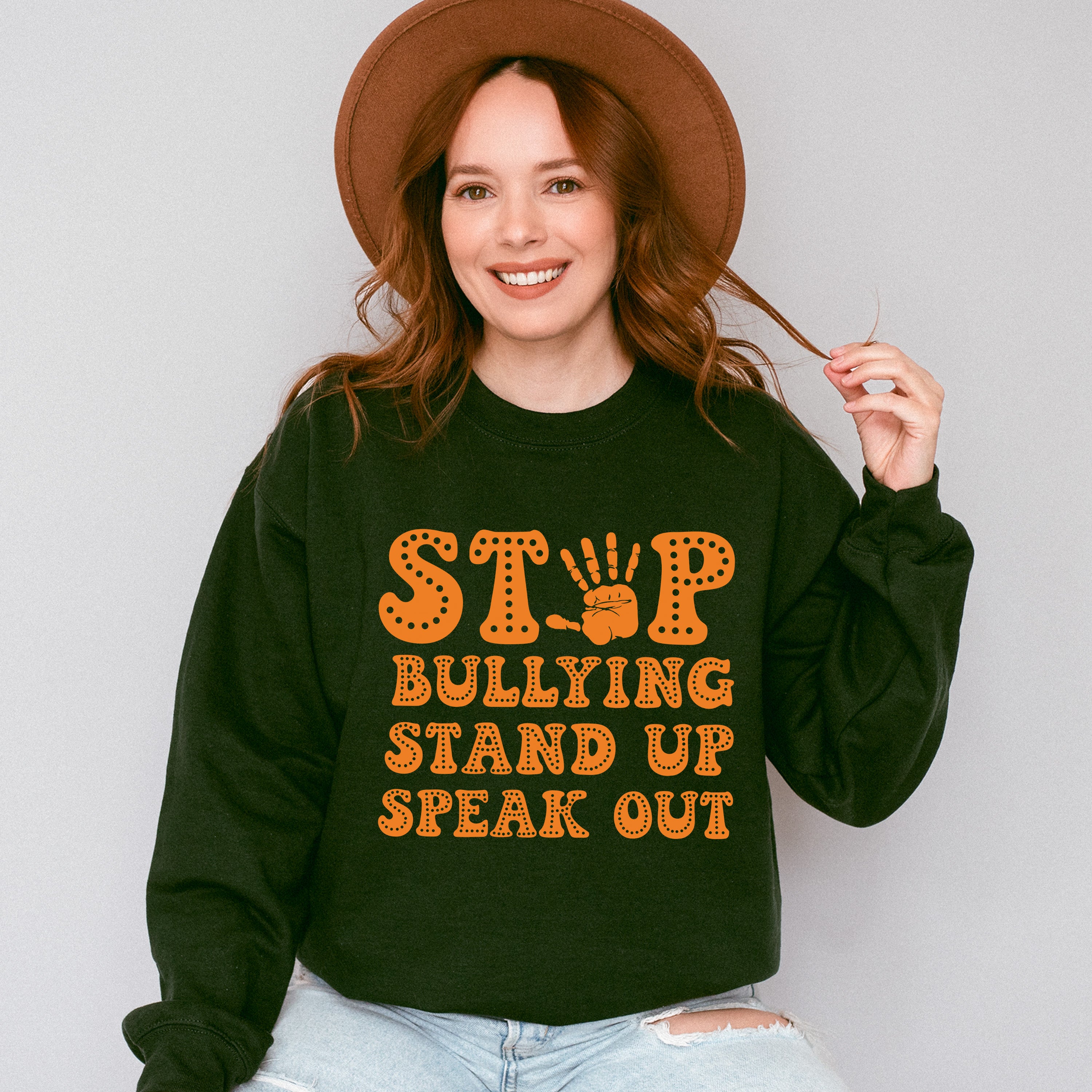 Stand Up Speak Out - Anti Bullying Unisex Crewneck T-Shirt Sweatshirt Hoodie