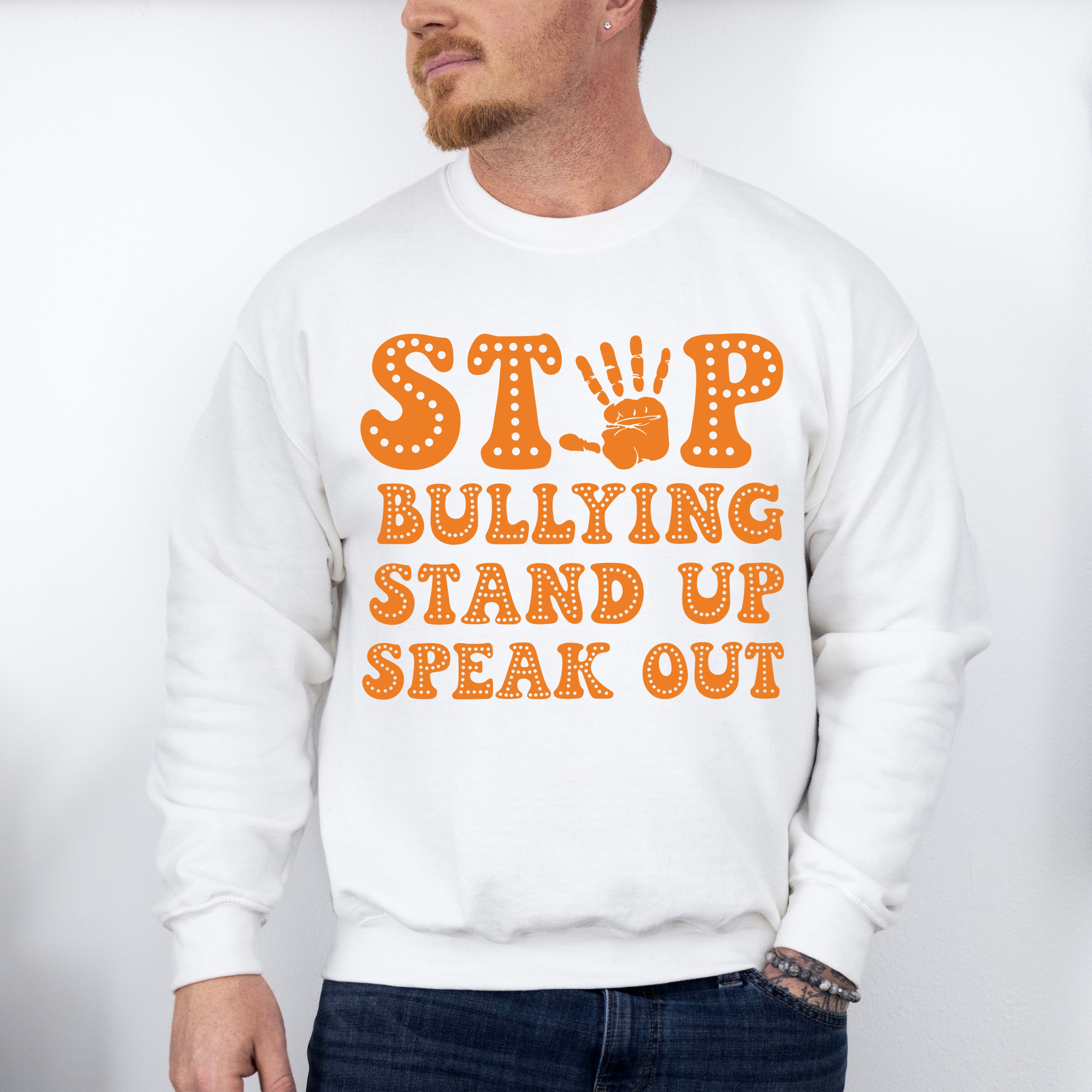 Stand Up Speak Out - Anti Bullying Unisex Crewneck T-Shirt Sweatshirt Hoodie