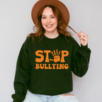 Stop Bullying Hand Design - Anti Bullying Unisex Crewneck T-Shirt Sweatshirt Hoodie