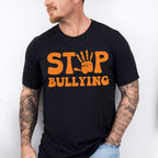 Stop Bullying Hand Design - Anti Bullying Unisex Crewneck T-Shirt Sweatshirt Hoodie