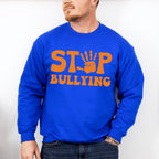 Stop Bullying Hand Design - Anti Bullying Unisex Crewneck T-Shirt Sweatshirt Hoodie