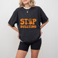 Stop Bullying Hand Design - Anti Bullying Unisex Crewneck T-Shirt Sweatshirt Hoodie