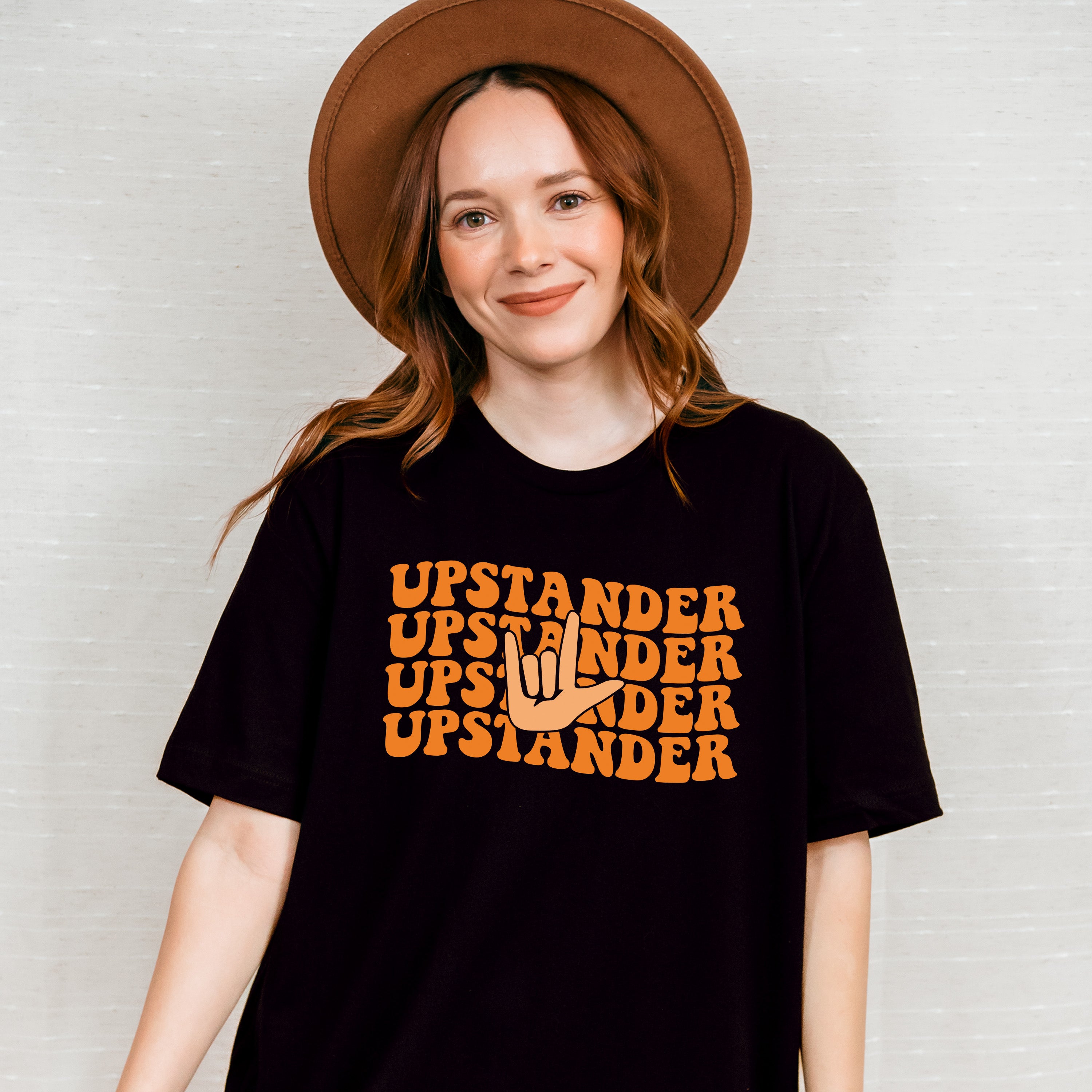 Upstander Hand Design - Anti Bullying Unisex Crewneck T-Shirt Sweatshirt Hoodie