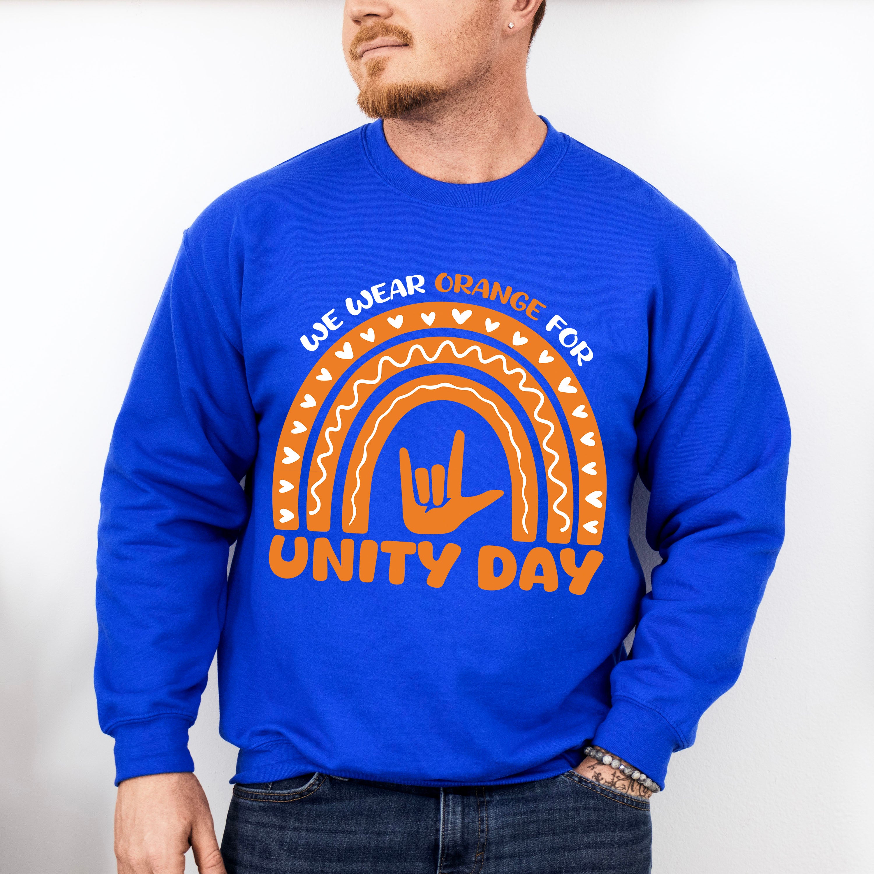 We Wear Orange For Unity Day - Anti Bullying Unisex Crewneck T-Shirt Sweatshirt Hoodie