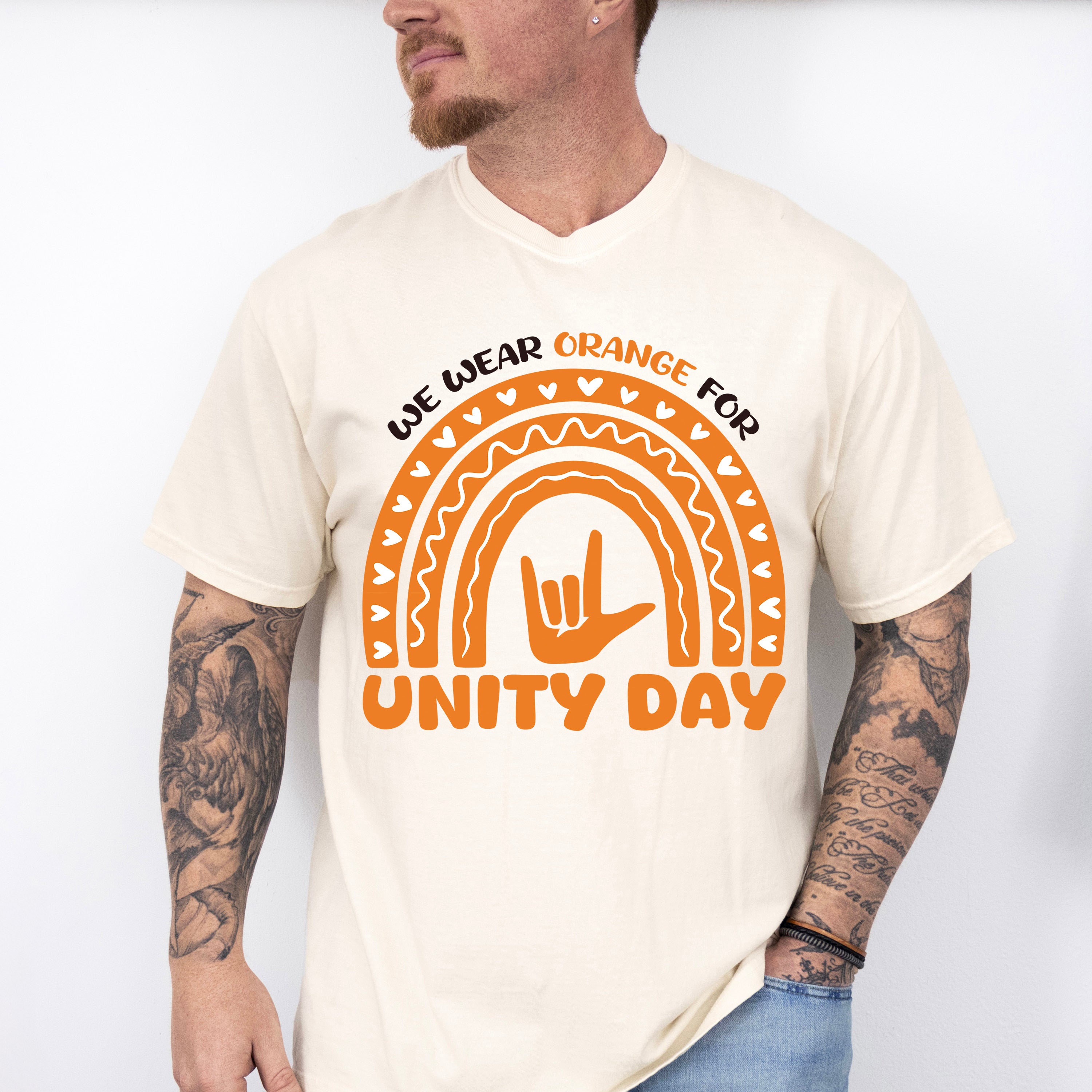 We Wear Orange For Unity Day - Anti Bullying Unisex Crewneck T-Shirt Sweatshirt Hoodie