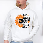 Orange For Unity Day Flower Design - Anti Bullying Unisex Crewneck T-Shirt Sweatshirt Hoodie