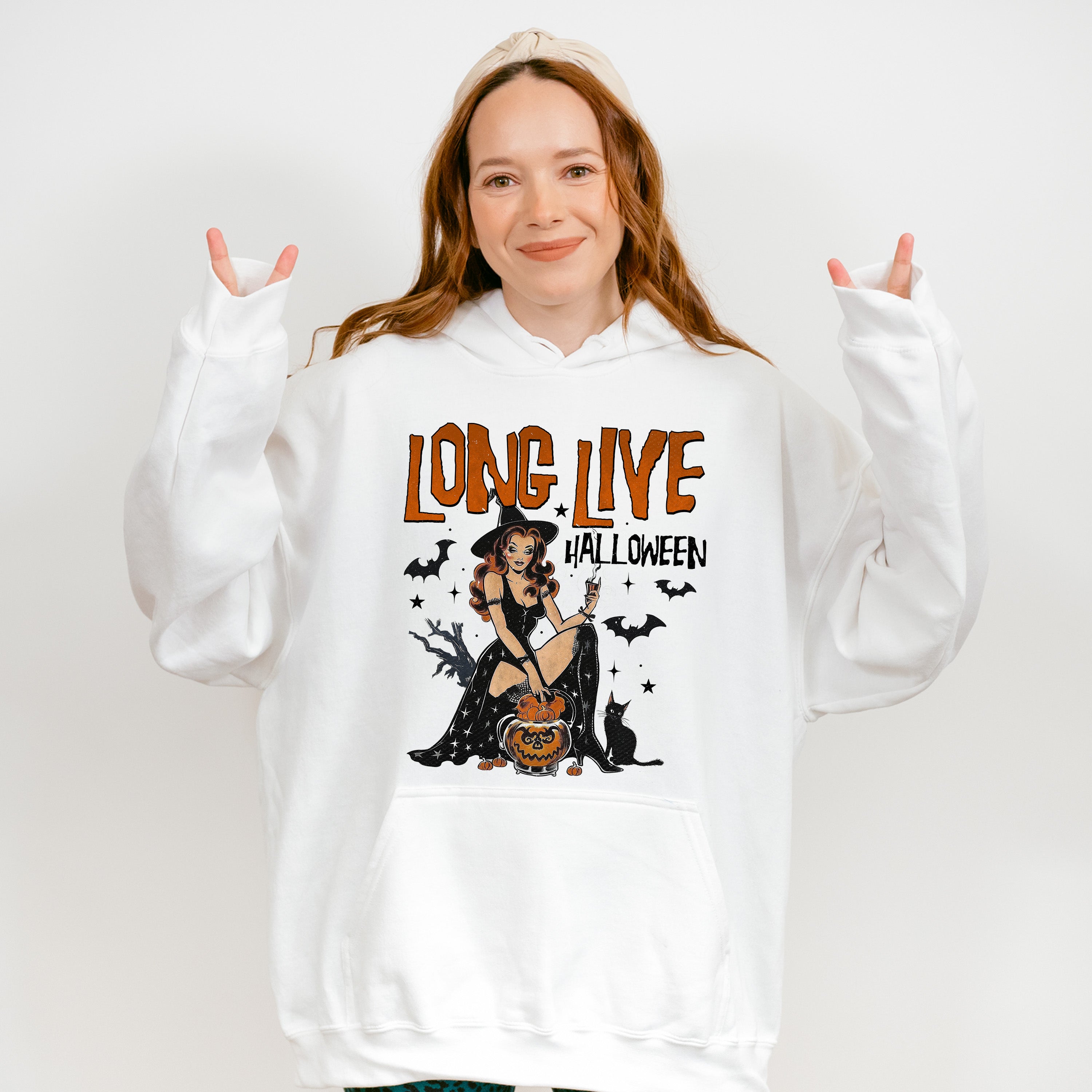 Long Live Halloween Design - Halloween Unisex Crewneck T-Shirt Sweatshirt Hoodie