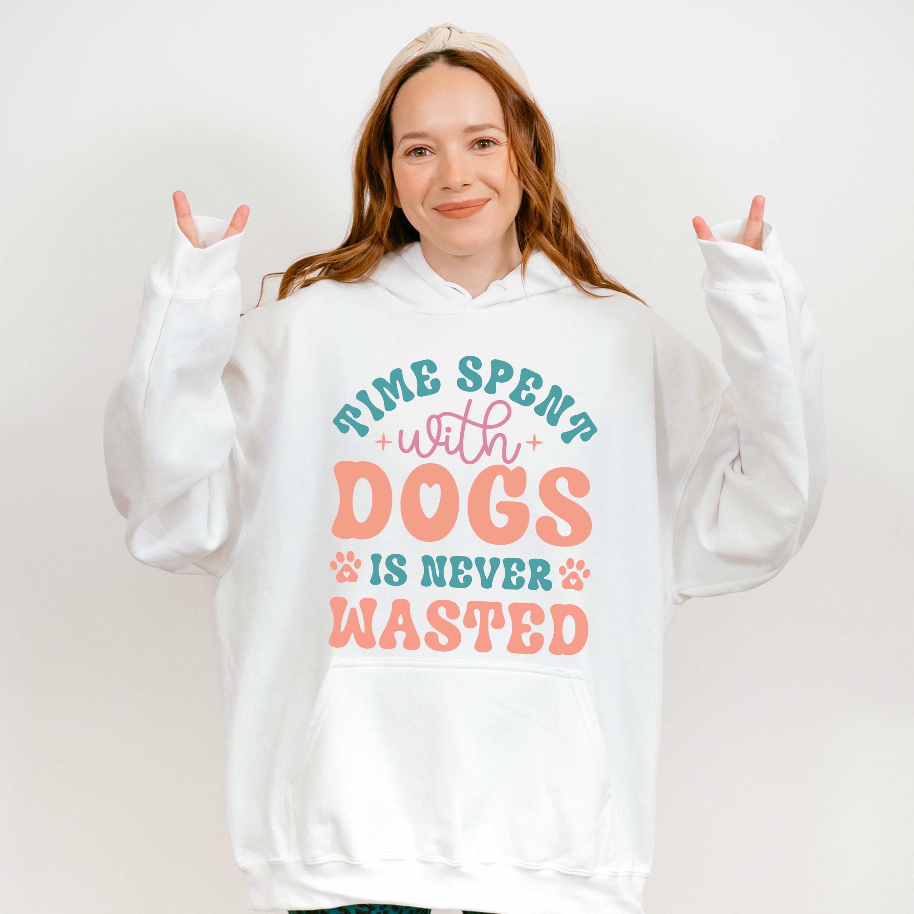 Time Spent With Dogs Is Never Wasted - Dogs Unisex Crewneck T-Shirt Sweatshirt Hoodie