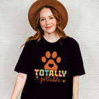 Totally Pettable Paw Design - Dogs Unisex Crewneck T-Shirt Sweatshirt Hoodie