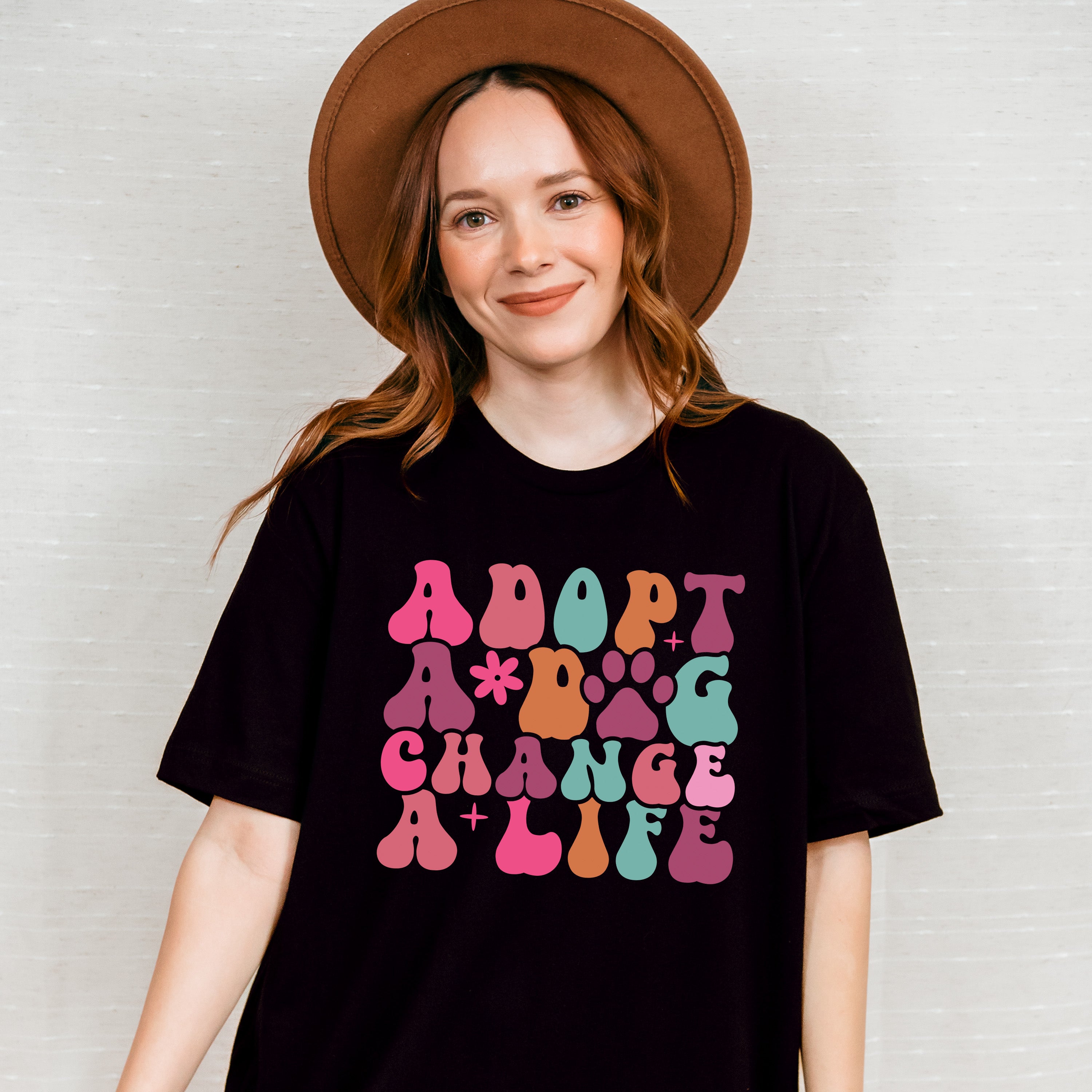 Adopt A Dog Change A Life - Dogs Unisex Crewneck T-Shirt Sweatshirt Hoodie