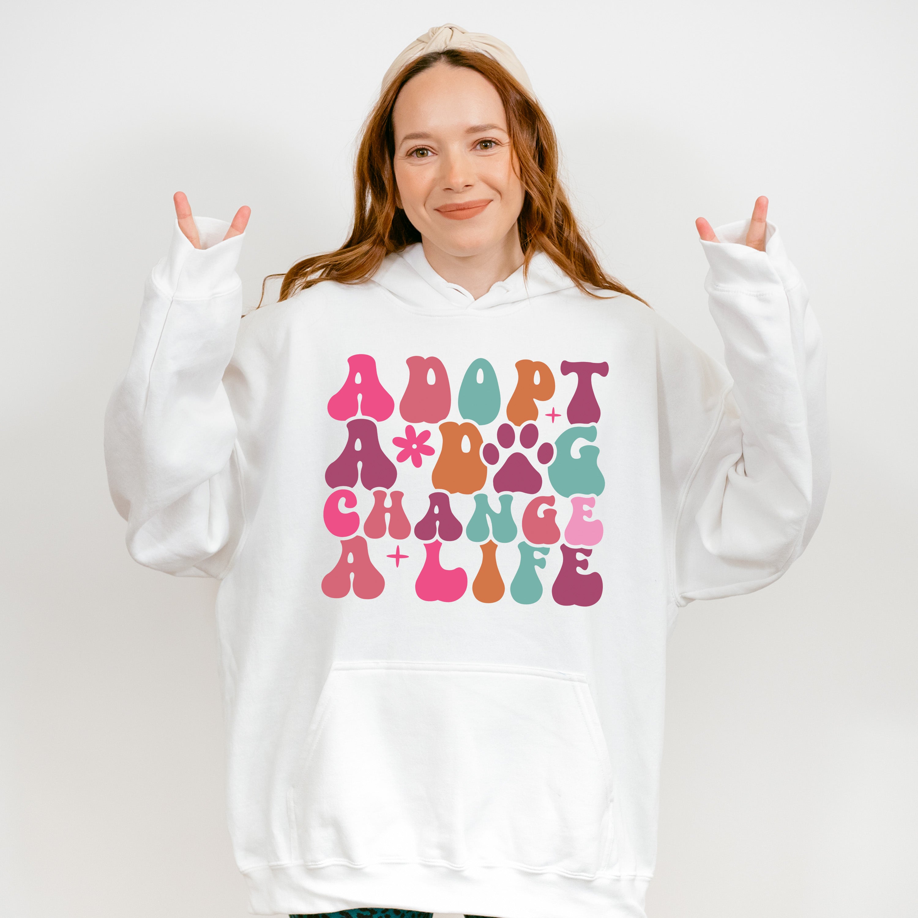 Adopt A Dog Change A Life - Dogs Unisex Crewneck T-Shirt Sweatshirt Hoodie
