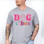 Dog Vibes Paw Design - Dogs Unisex Crewneck T-Shirt Sweatshirt Hoodie