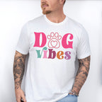Dog Vibes Paw Design - Dogs Unisex Crewneck T-Shirt Sweatshirt Hoodie