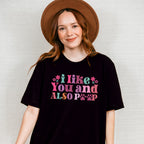 I Like You Paw Design - Dogs Unisex Crewneck T-Shirt Sweatshirt Hoodie