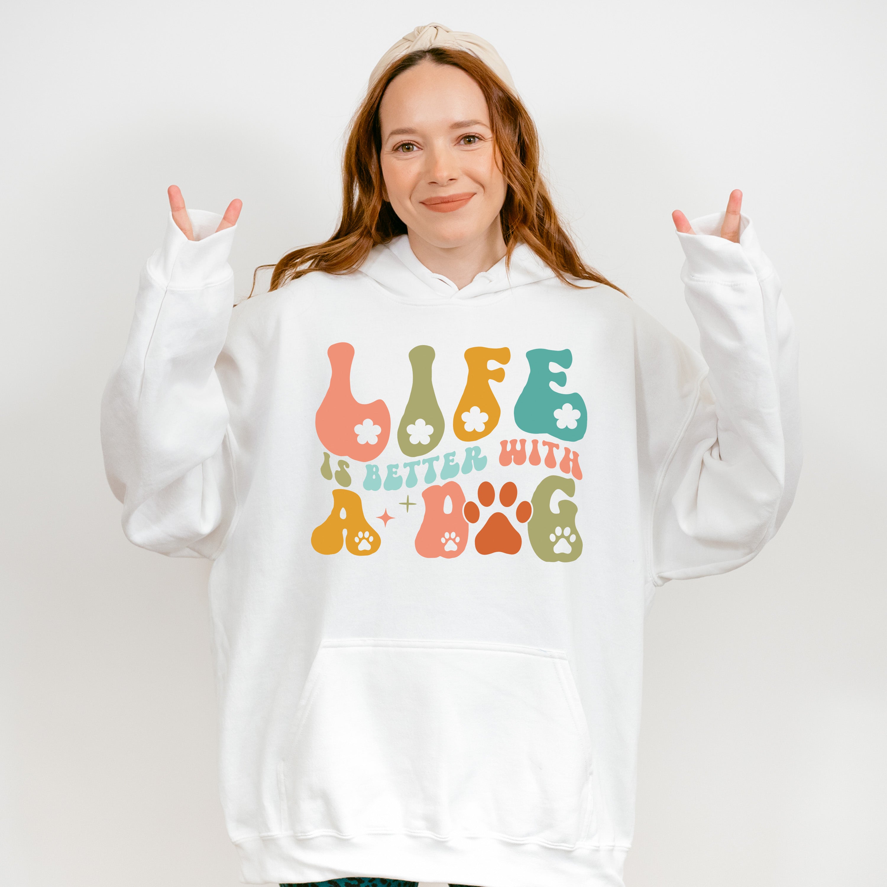 Life Is Better With A Dog - Dogs Unisex Crewneck T-Shirt Sweatshirt Hoodie