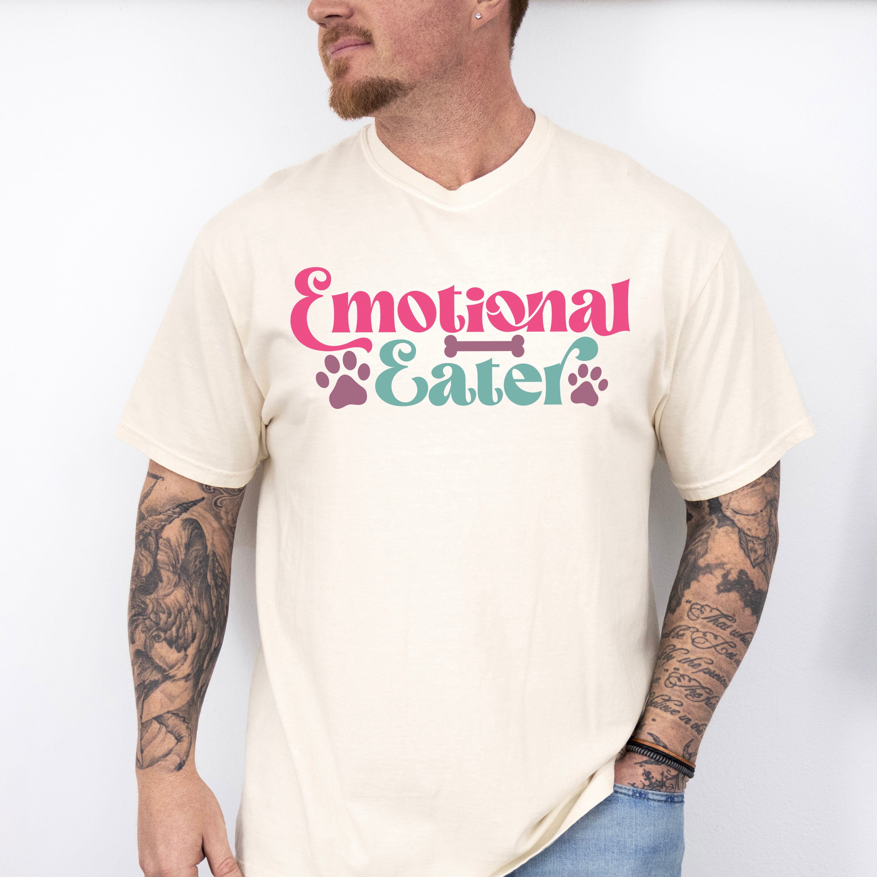 Emotional Eater Paw Design - Dogs Unisex Crewneck T-Shirt Sweatshirt Hoodie
