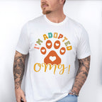 I'm Adopted Paw Design - Dogs Unisex Crewneck T-Shirt Sweatshirt Hoodie