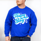 Team Boy Blue Design - Gender Reveal Unisex Crewneck T-Shirt Sweatshirt Hoodie