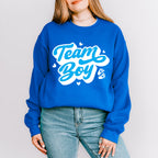 Team Boy Blue Design - Gender Reveal Unisex Crewneck T-Shirt Sweatshirt Hoodie