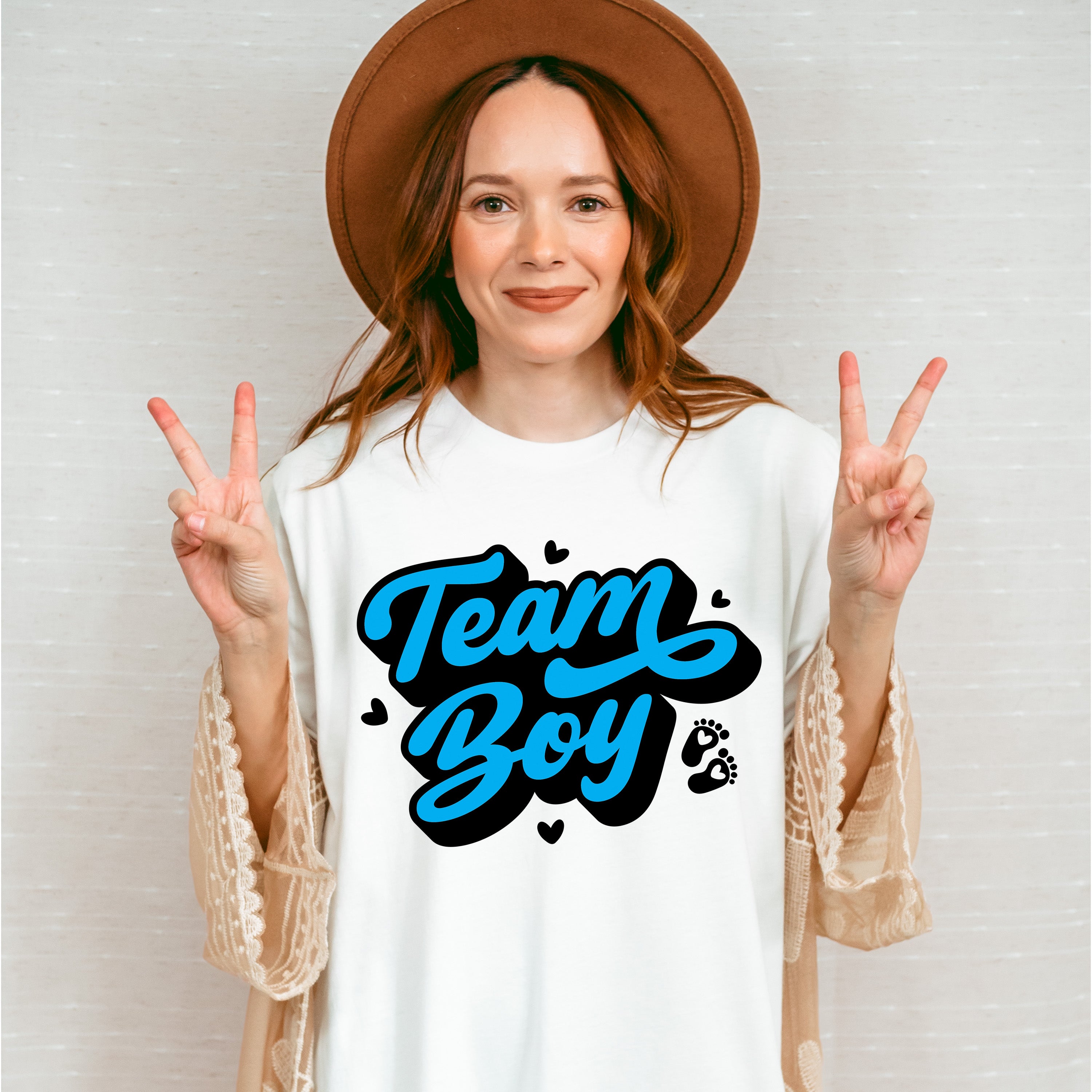 Team Boy Blue Design - Gender Reveal Unisex Crewneck T-Shirt Sweatshirt Hoodie