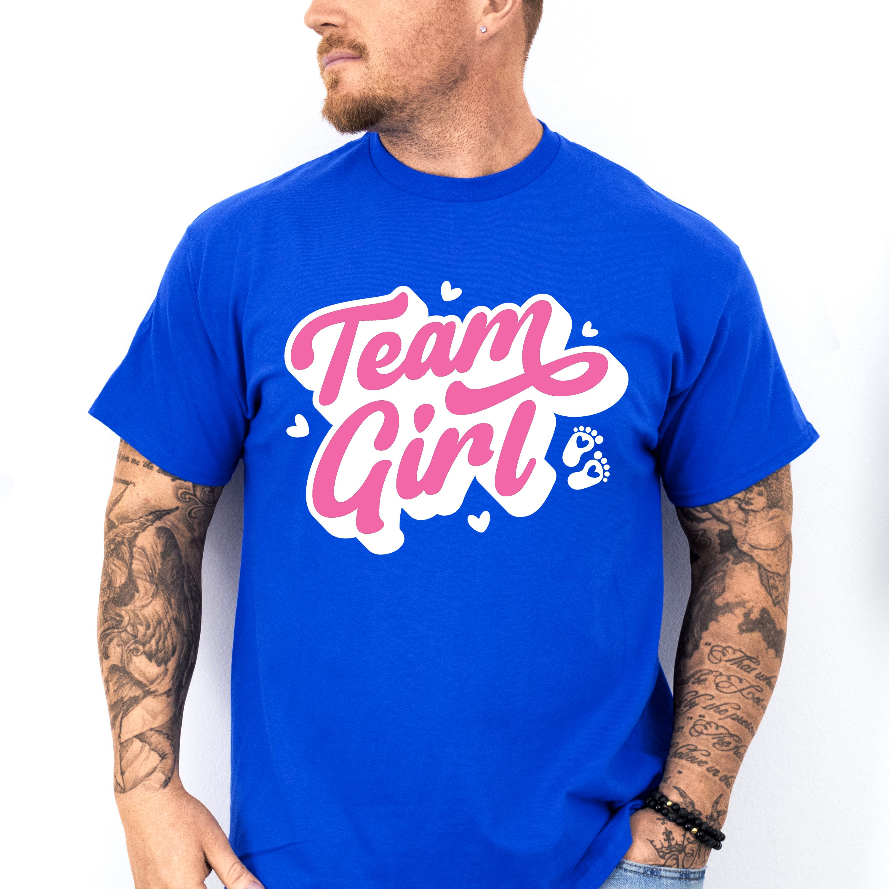 Team Girl Pink Design - Gender Reveal Unisex Crewneck T-Shirt Sweatshirt Hoodie