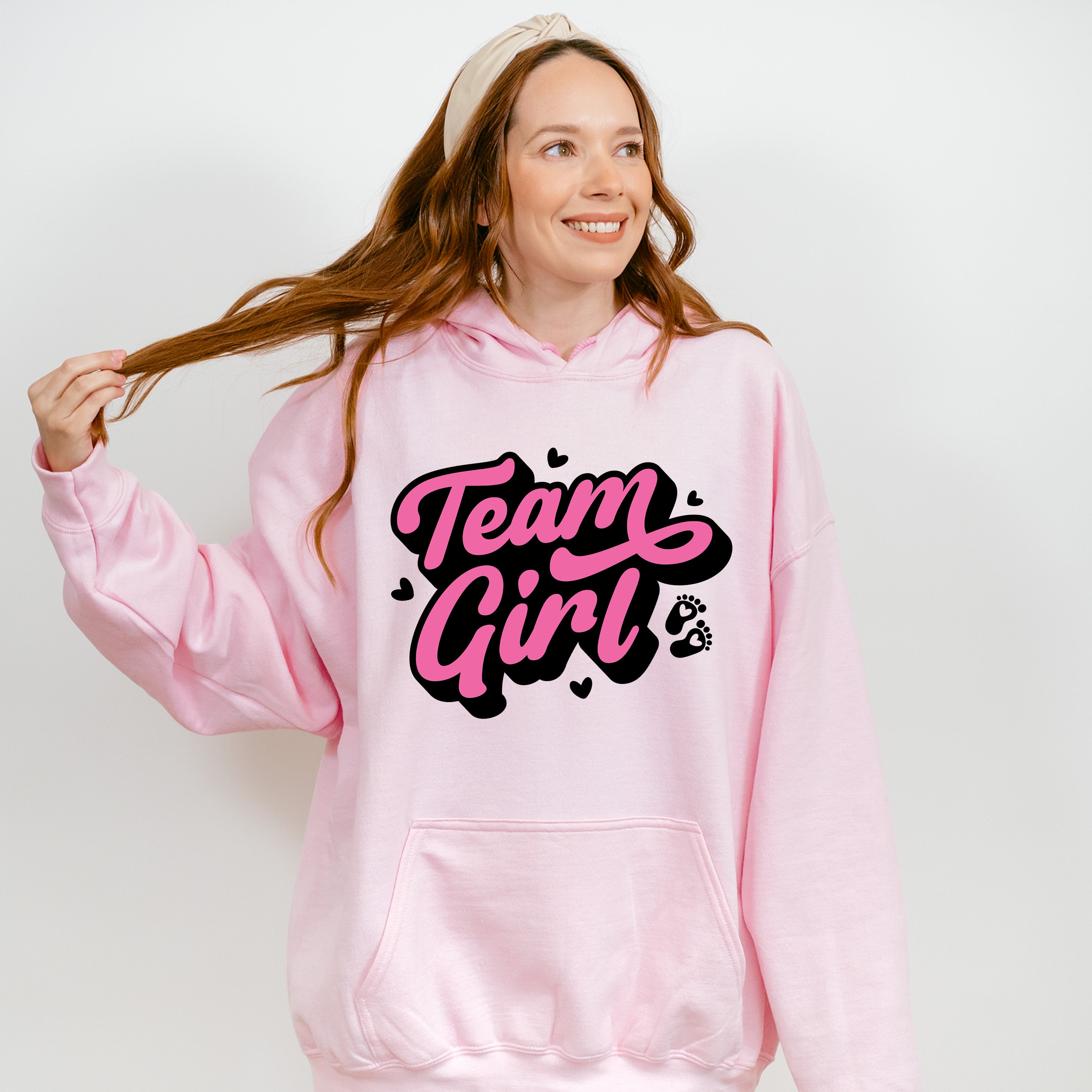 Team Girl Pink Design - Gender Reveal Unisex Crewneck T-Shirt Sweatshirt Hoodie