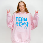 Team Boy Cursive Design - Gender Reveal Unisex Crewneck T-Shirt Sweatshirt Hoodie
