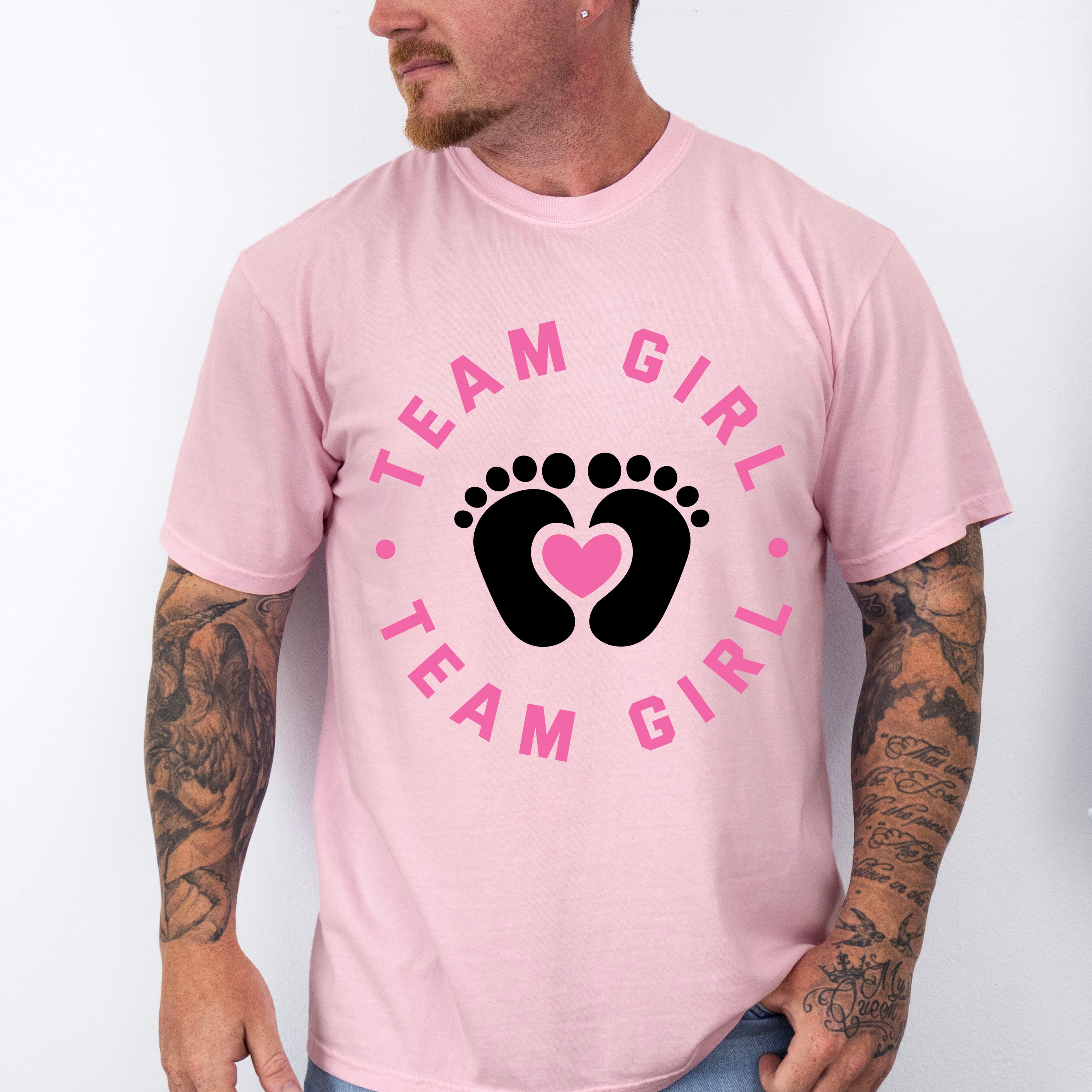 Team Girl Feet Design - Gender Reveal Unisex Crewneck T-Shirt Sweatshirt Hoodie