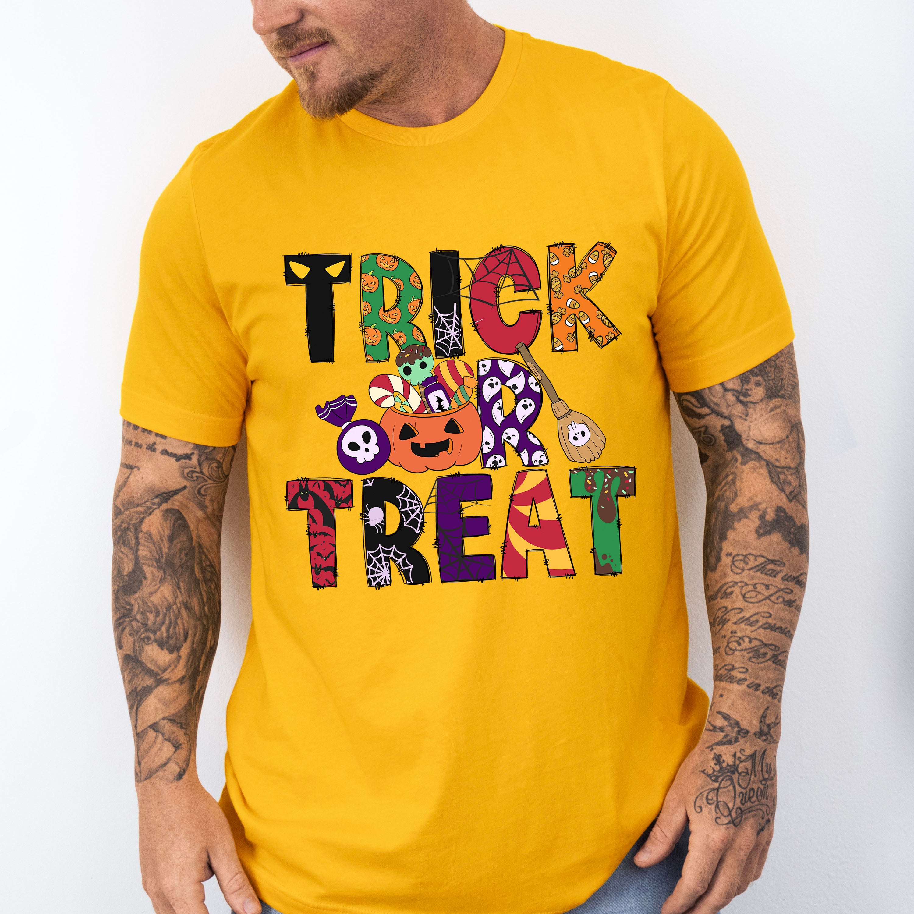 Trick or Treat Halloween Design - Halloween Unisex Crewneck T-Shirt Sweatshirt Hoodie