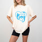 It's A Boy Heart Design - Gender Reveal Unisex Crewneck T-Shirt Sweatshirt Hoodie