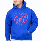 It's A Girl Heart Design - Gender Reveal Unisex Crewneck T-Shirt Sweatshirt Hoodie