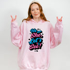 He Or She Let's See - Gender Reveal Unisex Crewneck T-Shirt Sweatshirt Hoodie