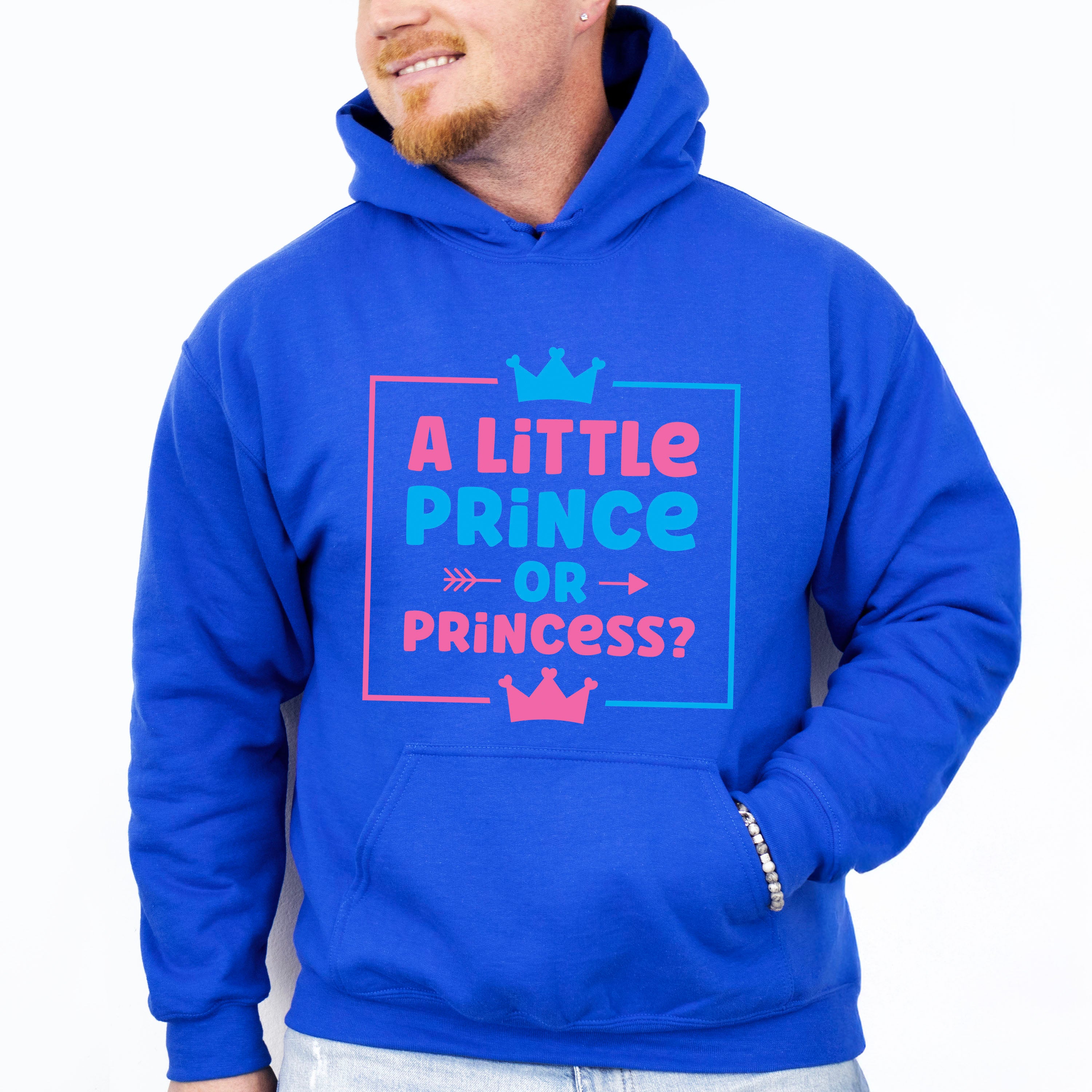 A Little Prince Or Princess - Gender Reveal Unisex Crewneck T-Shirt Sweatshirt Hoodie