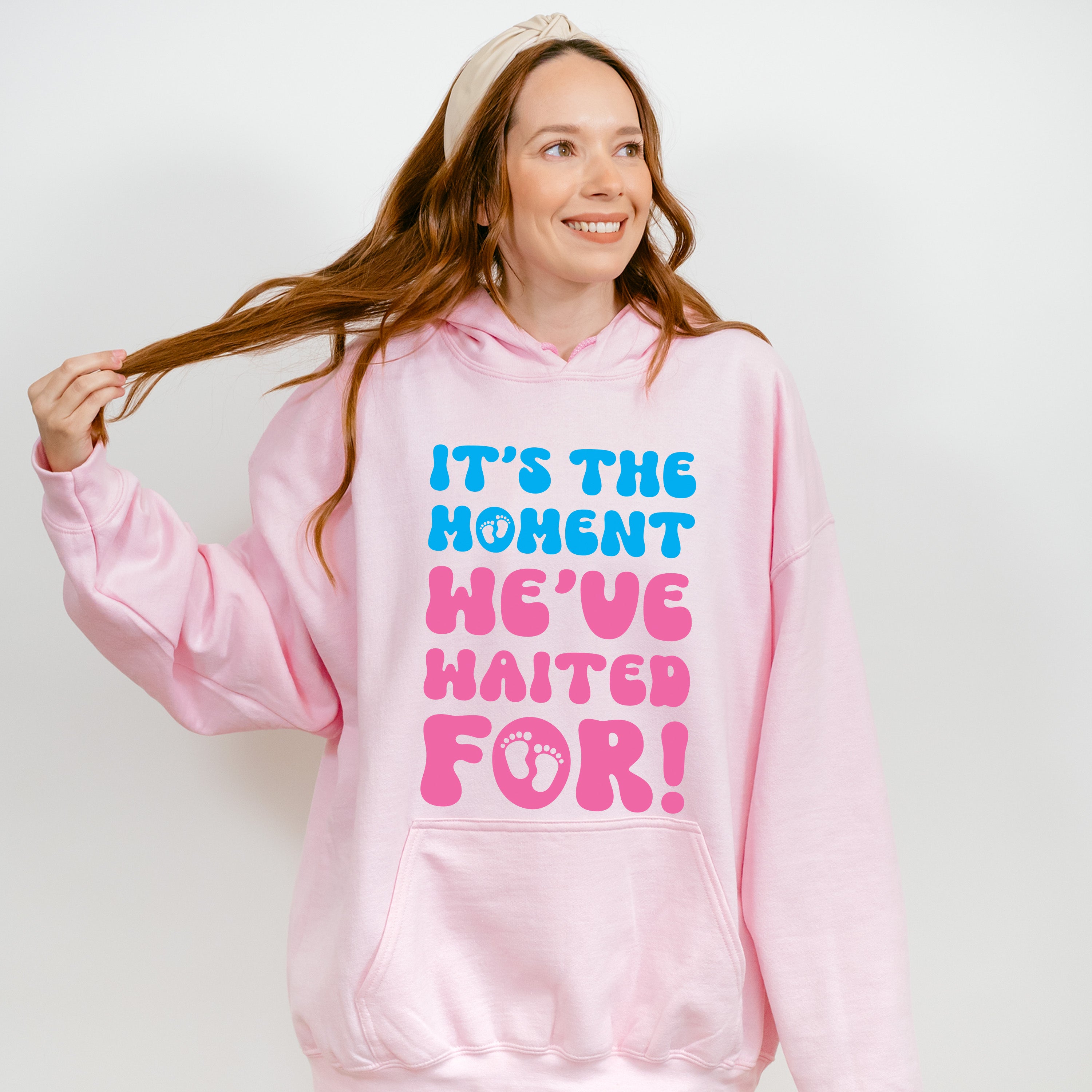 It's The Moment We've Waited For - Gender Reveal Unisex Crewneck T-Shirt Sweatshirt Hoodie