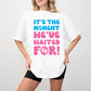 It's The Moment We've Waited For - Gender Reveal Unisex Crewneck T-Shirt Sweatshirt Hoodie