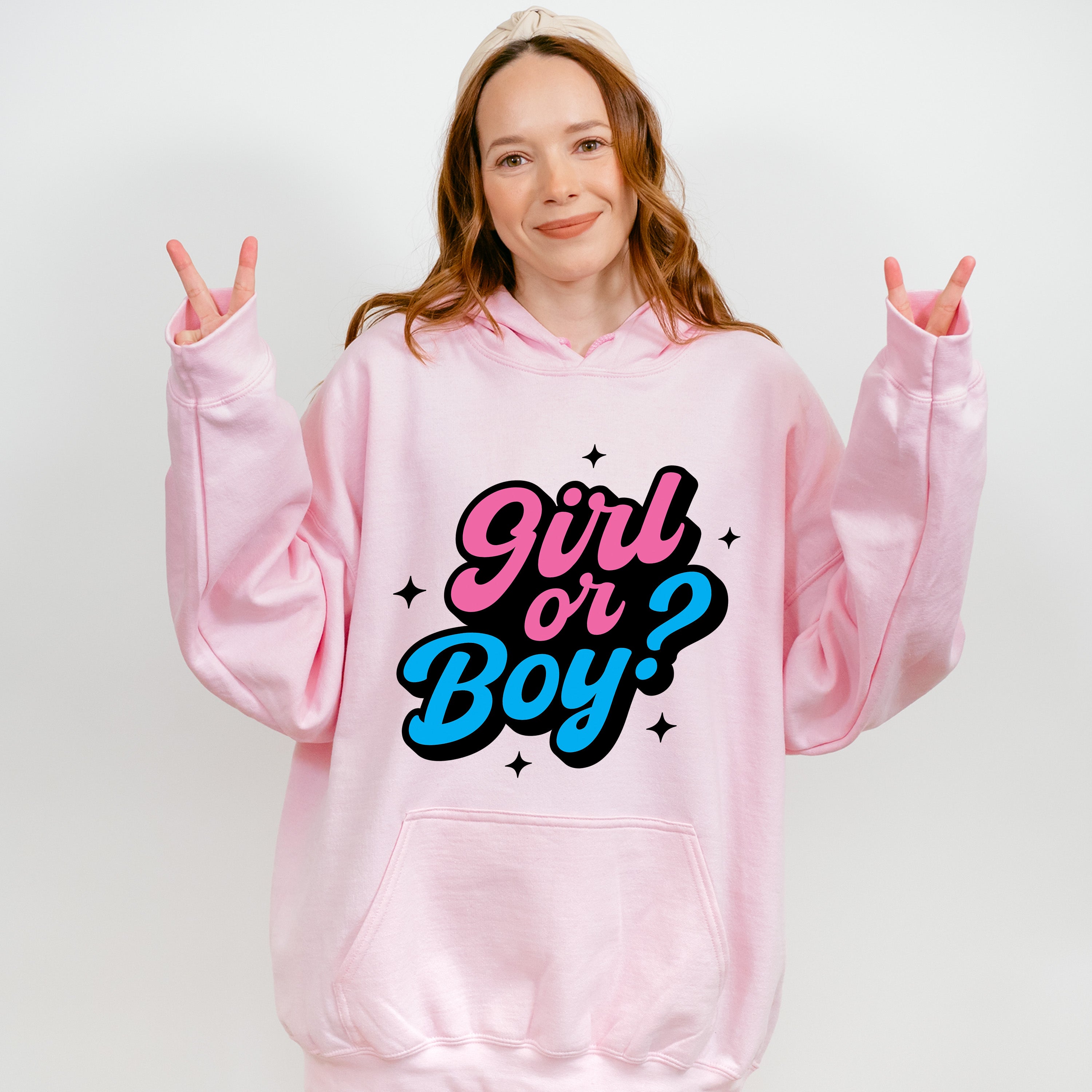 Girl Or Boy - Gender Reveal Unisex Crewneck T-Shirt Sweatshirt Hoodie